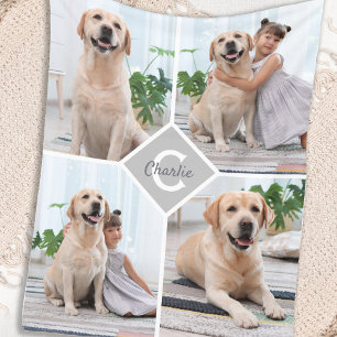 Couverture Polaire Chien 4 photo moderne avec animal de compagnie