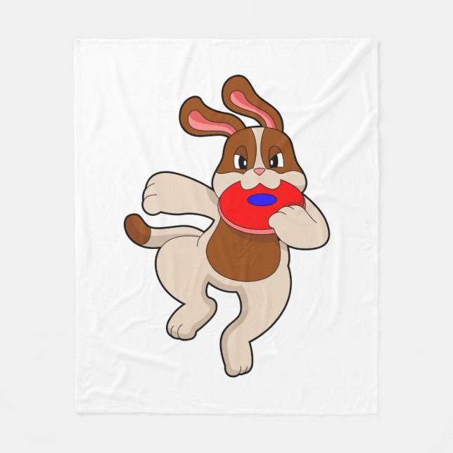 Couverture Polaire Chien à jouer (Devant)