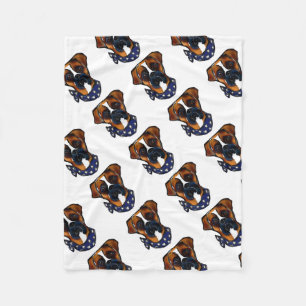 Couverture Polaire Chien Boxer 4 juillet
