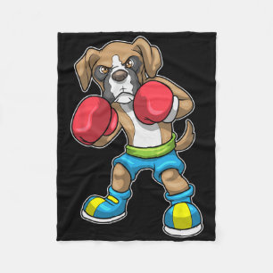 Couverture Polaire Chien Boxer Gants De Boxe Boxe Pour Hommes Femmes