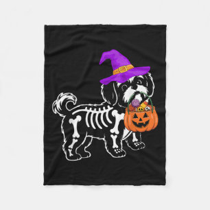 Couverture Polaire Chien Chien Chien Chien Chien Halloween Squelette