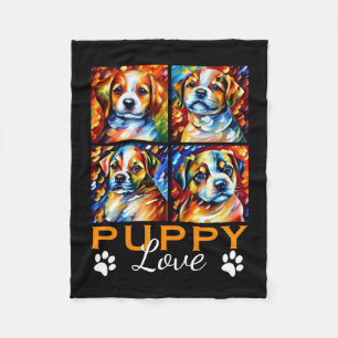 Couverture Polaire Chien Chien Chien Fleece Blanket Stylisée
