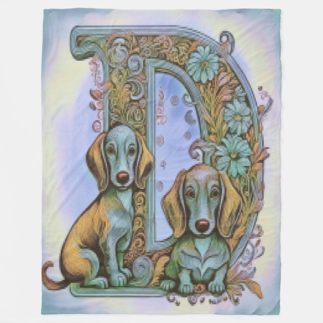 Couverture Polaire Chien D Alphabet  (Devant)