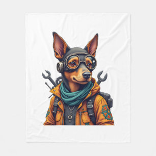 Couverture Polaire Chien d'aventure