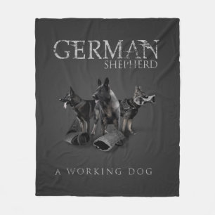 Couverture Polaire Chien de berger allemand de travail - GSD