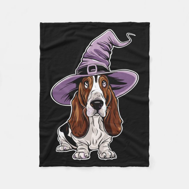 Couverture Polaire Chien de sorcière pari Performance Halloween (Devant)