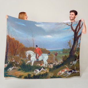 Couverture Polaire Chien de sport de chasse au renard anglais traditi