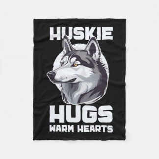 Couverture Polaire Chien de traîneau Huskie Alaska Sports d'hiver Sle