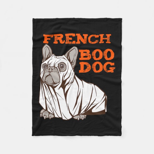 Couverture Polaire Chien d'Halloween Amusant Costume d'Halloween Boom (Devant)