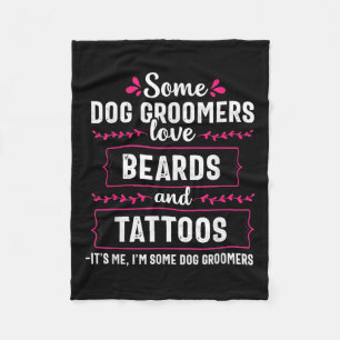Couverture Polaire Chien Groomer Drôle Oreille Tatouages Animaux de c