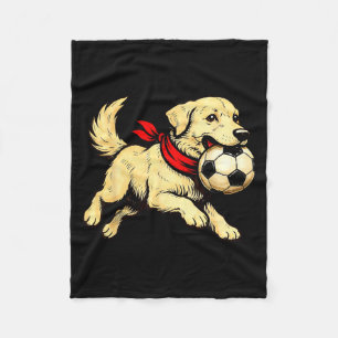 Couverture Polaire Chien Labrador Retriever drôle jouant au jeu de fo