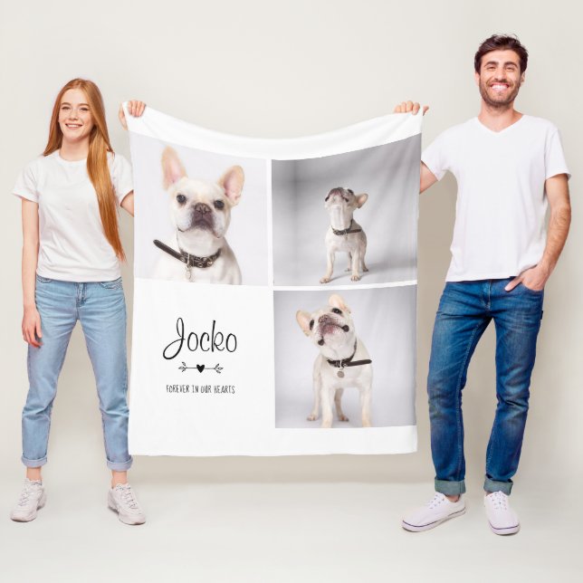 Couverture Polaire Chien Memorial Animaux de compagnie Perdre Garde p (En situation)