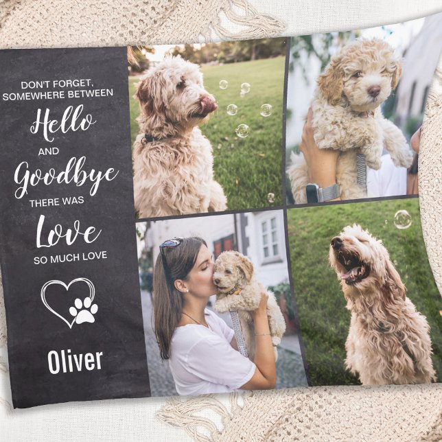 Couverture Polaire Chien Memorial Keepsaké Sympathy Animal de compagn (Créateur téléchargé)