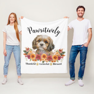 Couverture Polaire Chien Mignon Absolument Reconnaissant Bienheureux