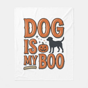 Couverture Polaire Chien Vintage Est Mon Boo Halloween Conception de