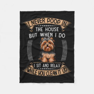 Couverture Polaire Chien Yorkie O Trucs Papa Chien Prix Yorkieo Chiot