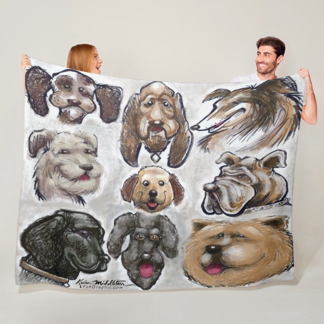 Couverture Polaire Chiens (En situation)