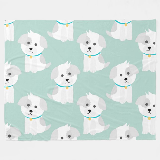 Couverture Polaire Chiens (Devant (Horizontal))