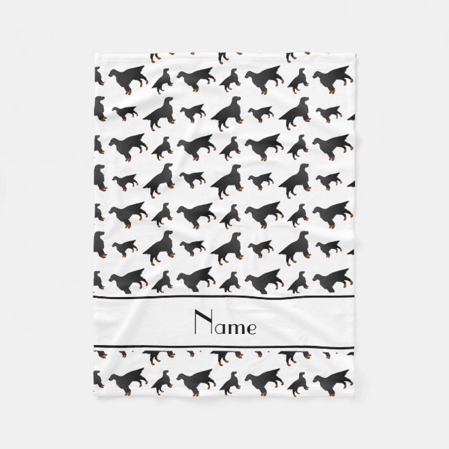 Couverture Polaire Chiens blancs nommés personnalisés de poseur de (Devant)