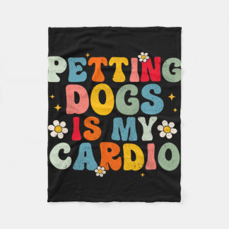 Couverture Polaire Chiens Est Mon Cardio Super Funny Chien Maman Papa