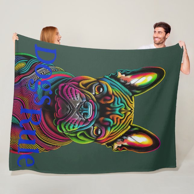 Couverture Polaire Chiens Règle Golden Retriever (En situation)