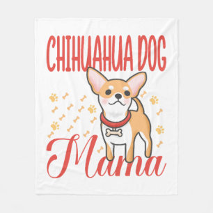 Couverture Polaire Chihuahua Chien Maman Femme
