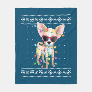 Couverture Polaire Chihuahua Chien Maman Femmes Chandail moche de Noë