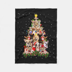 Couverture Polaire chihuahua christmas tree xmas vend chihuahuuahua