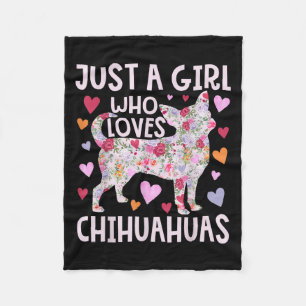 Couverture Polaire Chihuahua Juste Une Fille Qui Aime Chihuahuas Chie