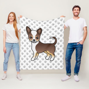 Couverture Polaire Chihuahua & Pattes Tricolore au Pelage Lisse au Ch
