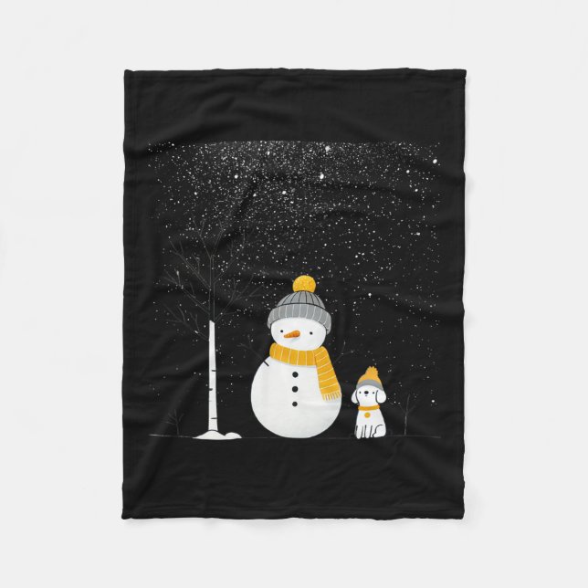 Couverture Polaire Chillin' Avec Mes Neiges Noël Snowman Frosté (Devant)