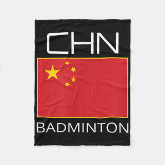 Couverture Polaire Chine Badminton Équipe Ventilateur Cadeau Athlète