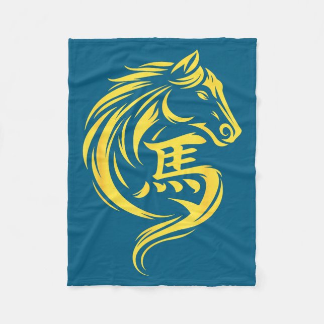 Couverture Polaire Chinese New Year 2026 Year Of The Horse 2026 Lunar (Devant)