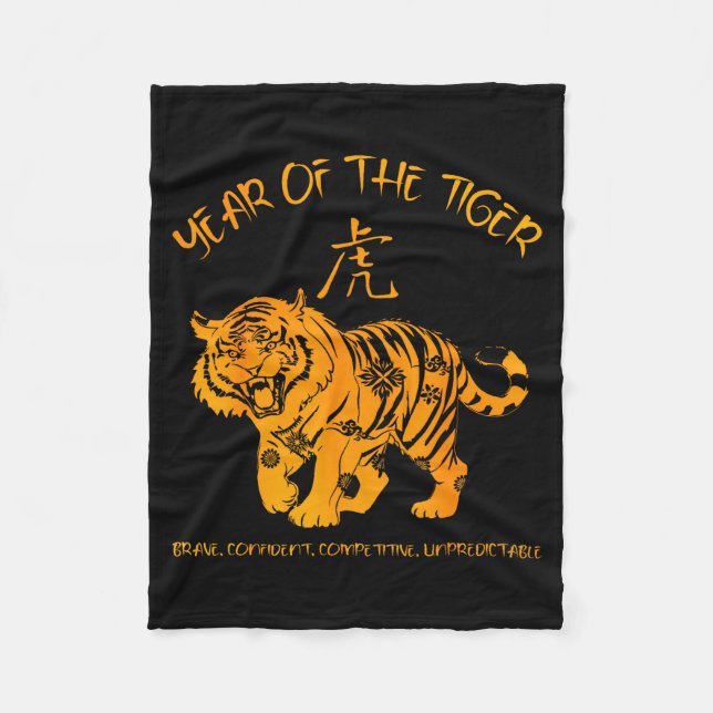 Couverture Polaire Chinese Zodiac Lunar New Year Astrology Horoscope  (Devant)