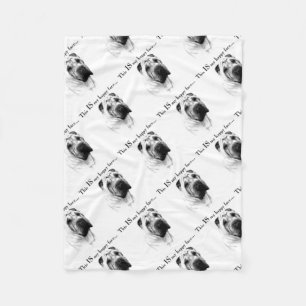 Couverture Polaire Chinois Shar Pei Joyeux Visage