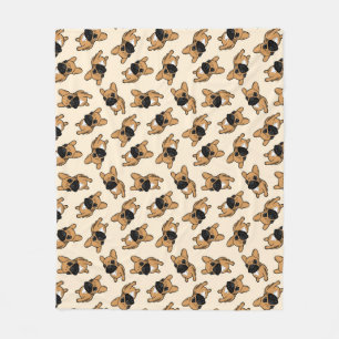 Couverture Polaire Chiot de Frenchie de faon
