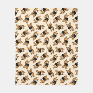 Couverture Polaire Chiot de Frenchie de faon