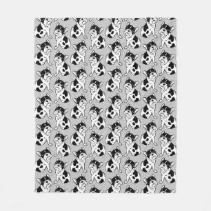 Couverture Polaire Chiot pie Brindle de Frenchie