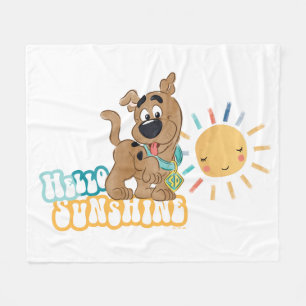 Couverture Polaire Chiot Scooby-Doo "Bonjour soleil"