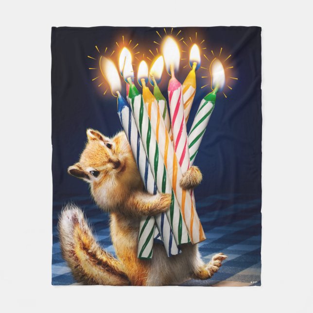 Couverture Polaire Chipmunk Birthday Candles (Devant)