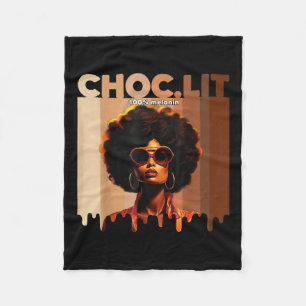 Couverture Polaire Choclit Black History Mois Fierté Melanin Afrique 