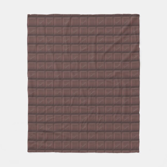 Couverture Polaire chocolat au lait (Devant)