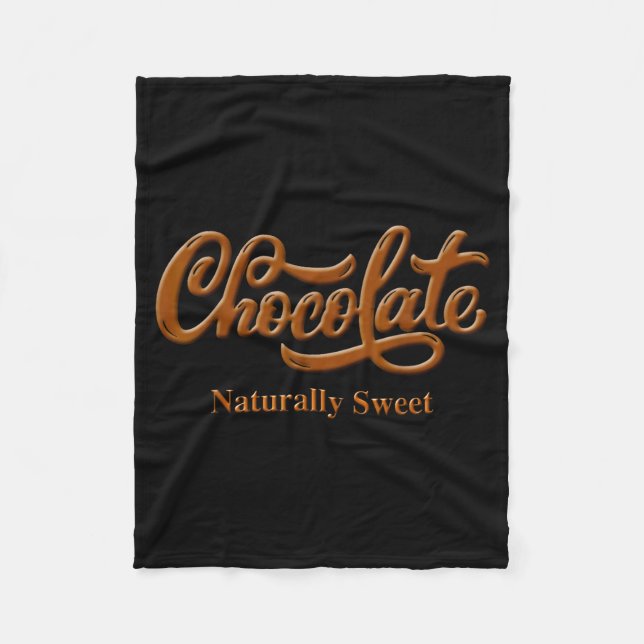 Couverture Polaire Chocolate Naturally Sweet Tee Proud-black Woman  (Devant)