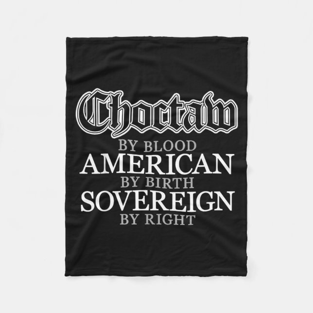 Couverture Polaire Choctaw Native American Indian  (Devant)