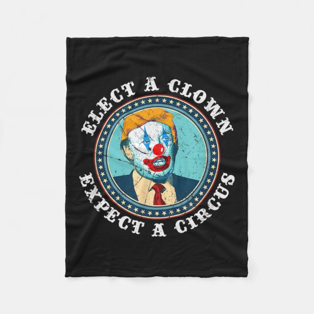 Couverture Polaire Choisir Un Clown Attend Un Cirque T Shirt Anti-Tru (Devant)