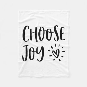 Couverture Polaire Choisissez Joie Bonheur Cœur Inspiration Motivatio