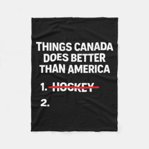 Couverture Polaire Choses Rétro Que le Canada Fait Mieux Que les État