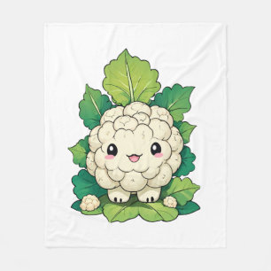 Couverture Polaire Chou-fleur Kawaii