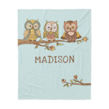 Chouettes Whimsical mignonnes Fille Moderne Nom pe