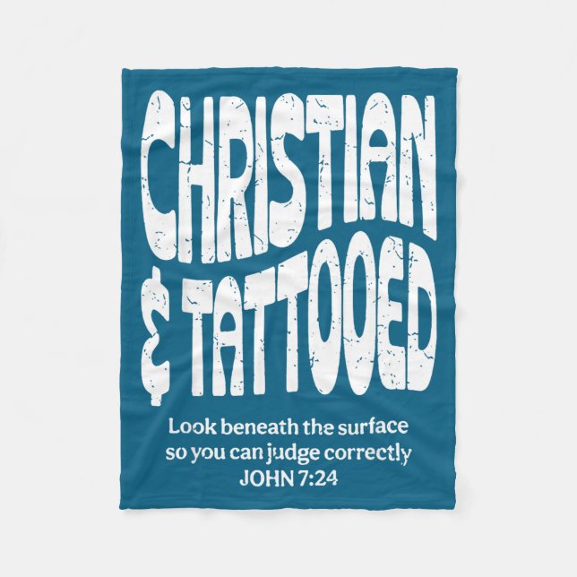 Couverture Polaire Chrétien et tatoué (Devant)